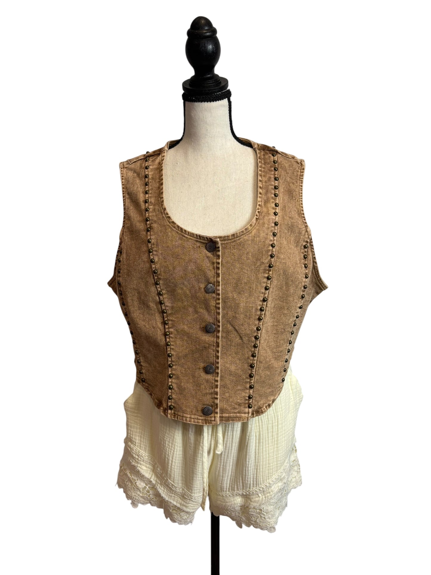 The Dakota Studded Vest
