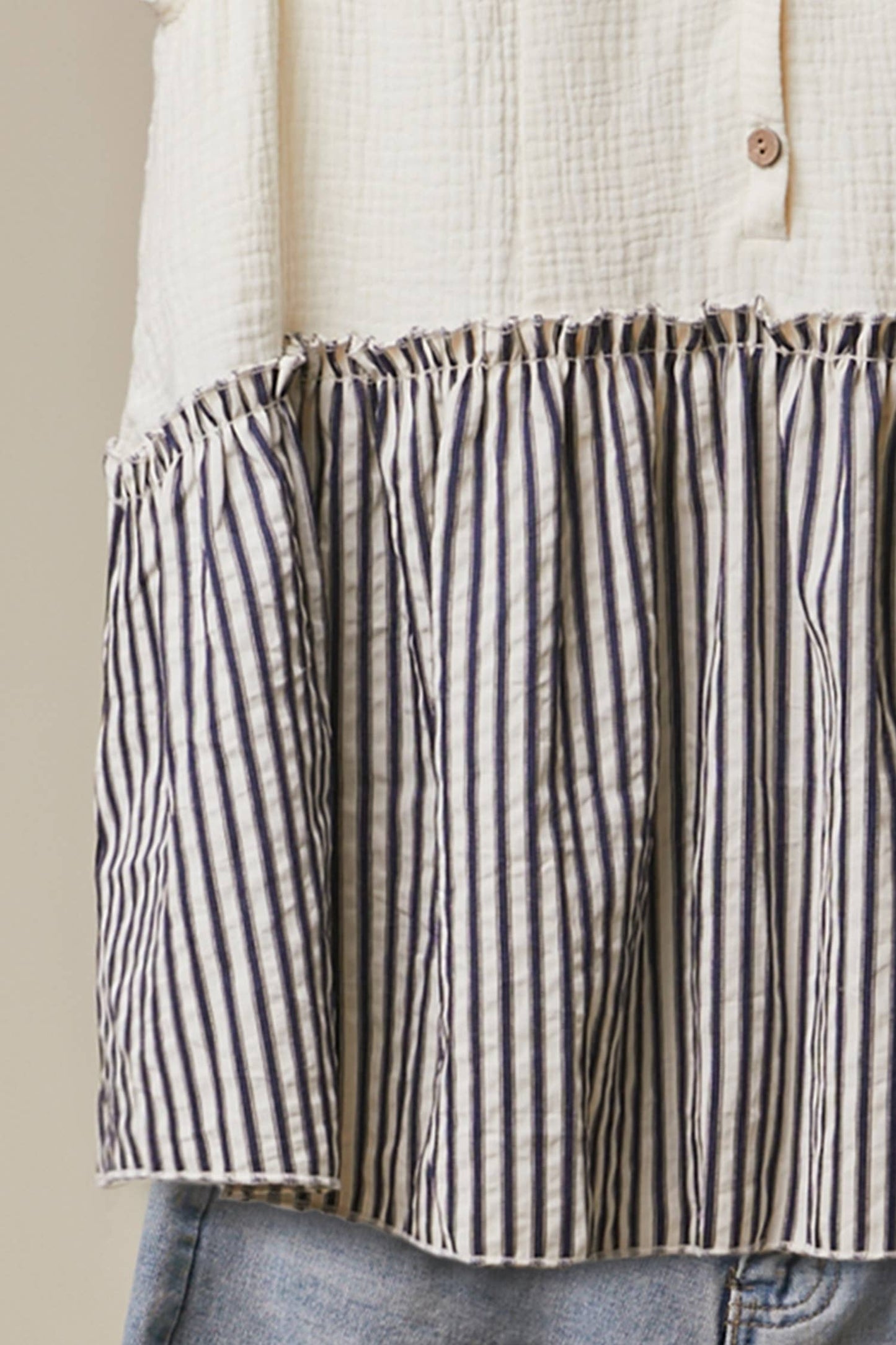Harbor Stripe Peplum Top
