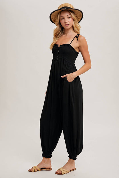 Sienna Smocked Jumpsuit