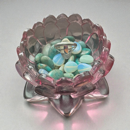Crimson Aurora Ring