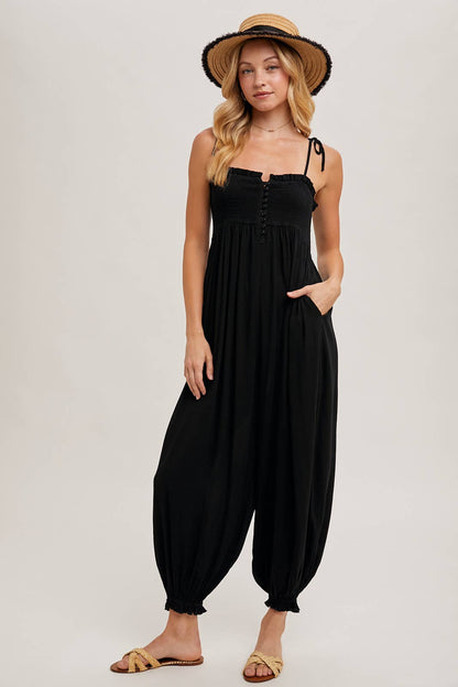 Sienna Smocked Jumpsuit