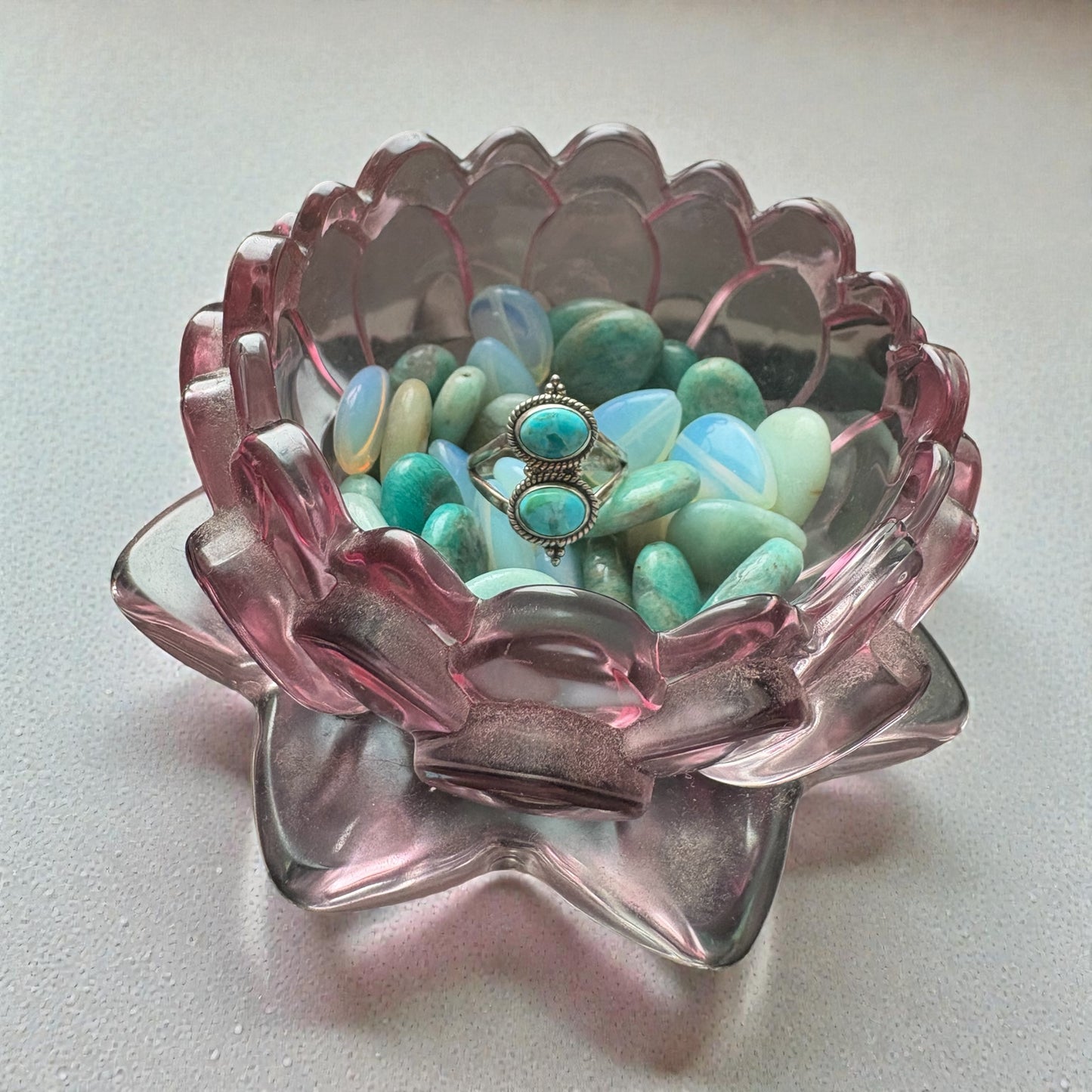 Twin Tide Turquoise Ring