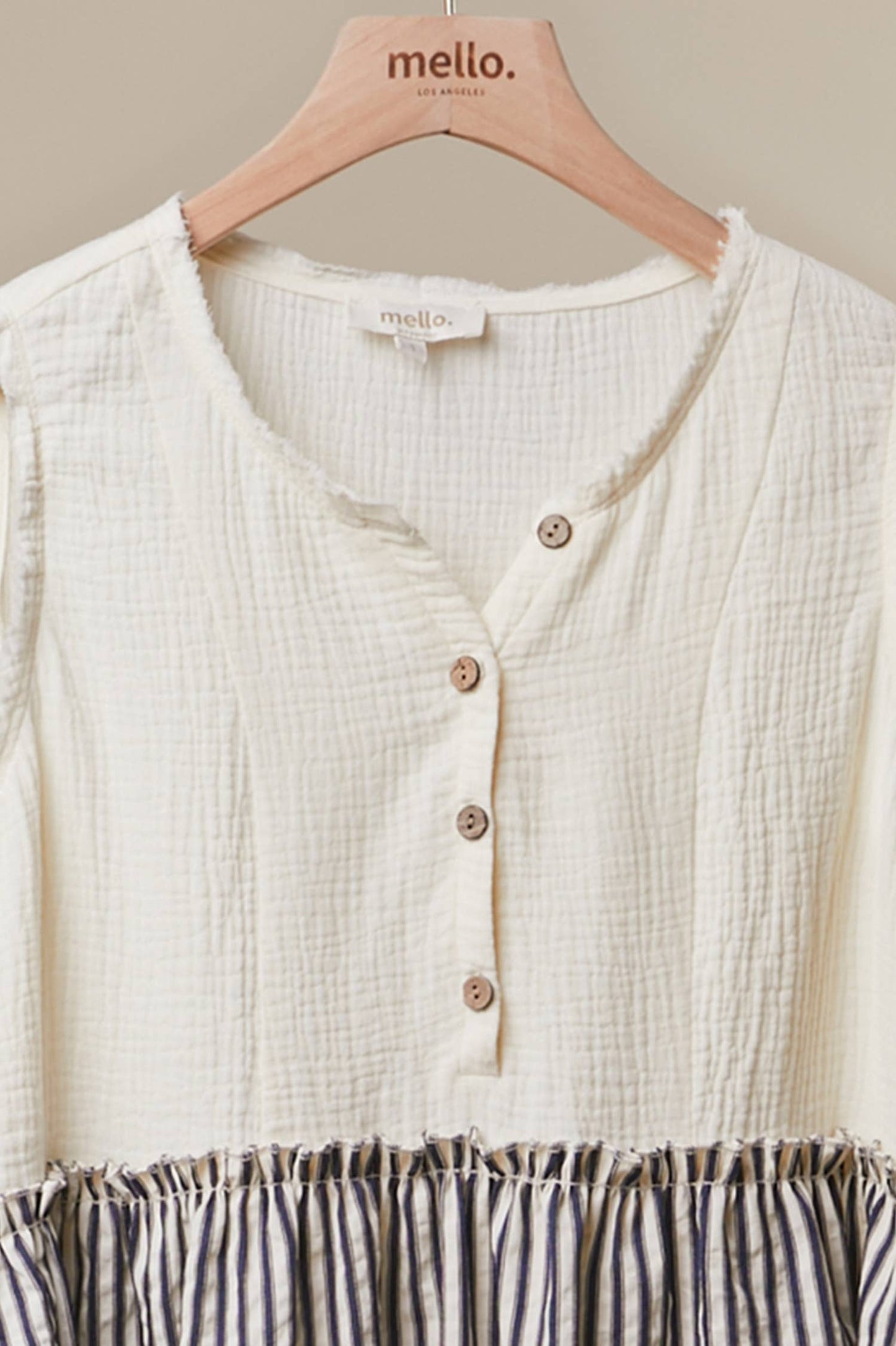 Harbor Stripe Peplum Top