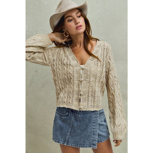 Aspen Cable Knit Cardigan