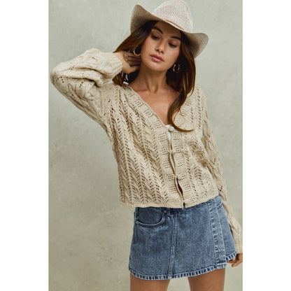 Aspen Cable Knit Cardigan