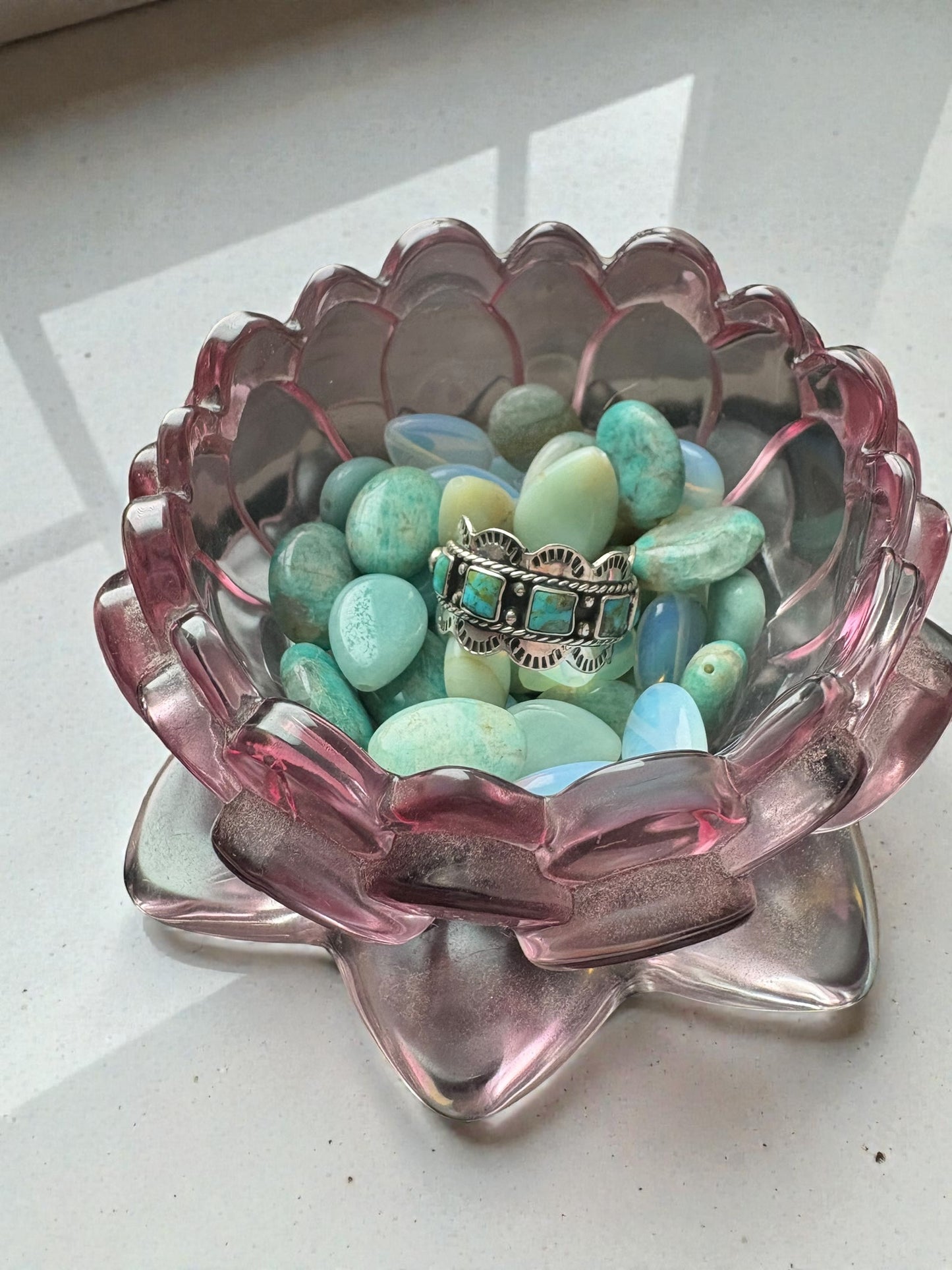 Scalloped Sky Ring