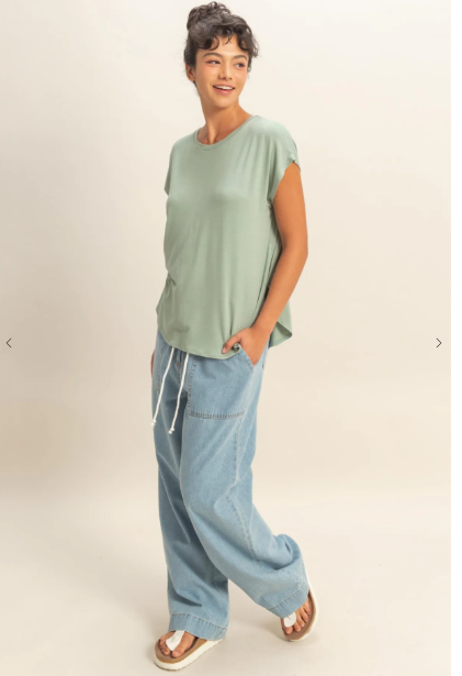 Sage Breeze Top