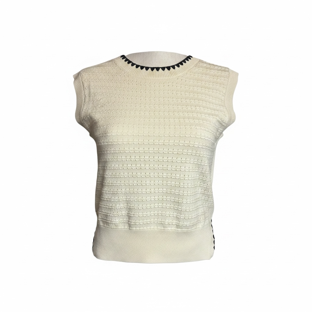 STARLIT EYELET TANK