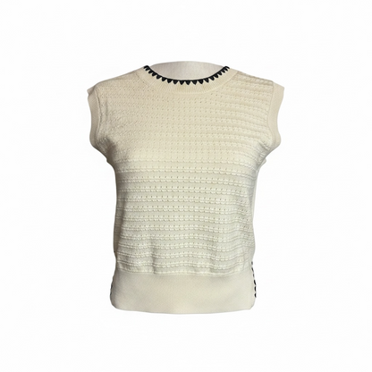 STARLIT EYELET TANK
