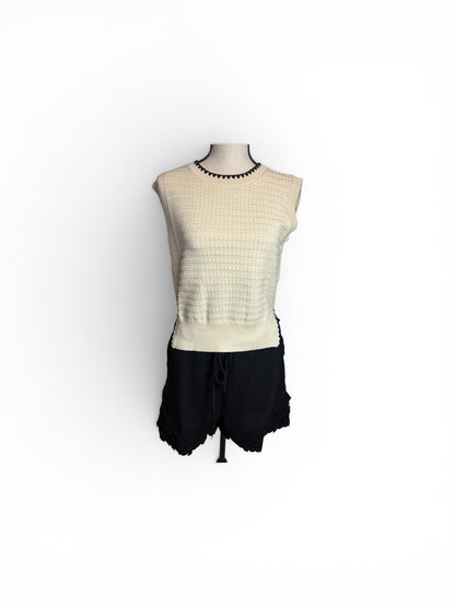 STARLIT EYELET TANK