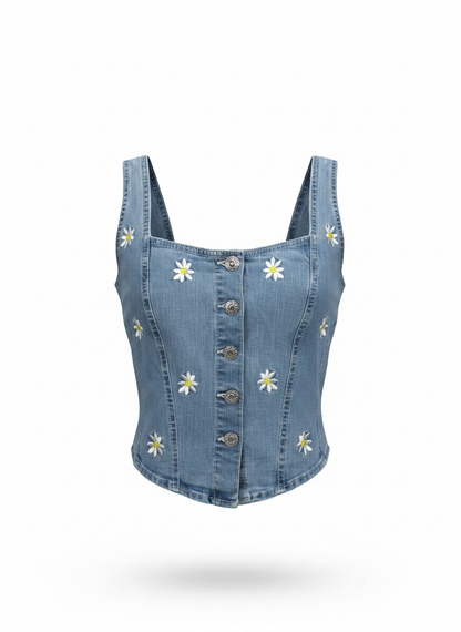 The Daisy Lane Denim Vest