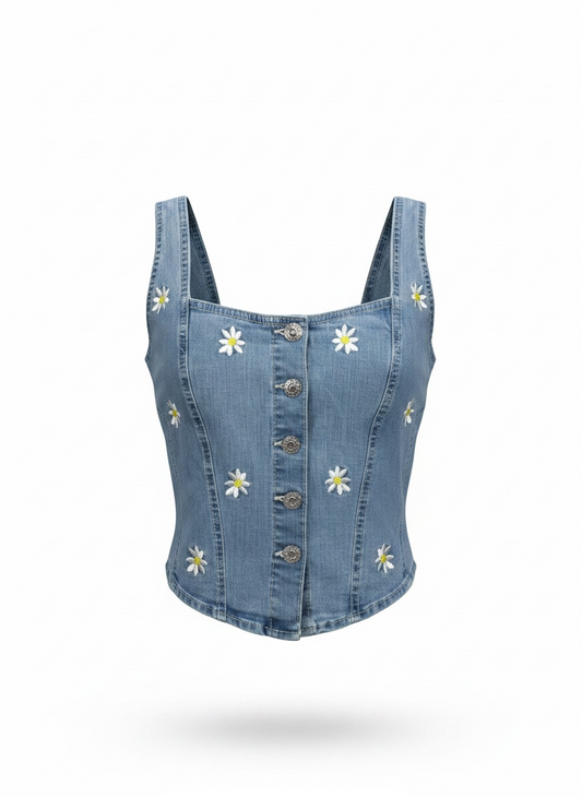 The Daisy Lane Denim Vest