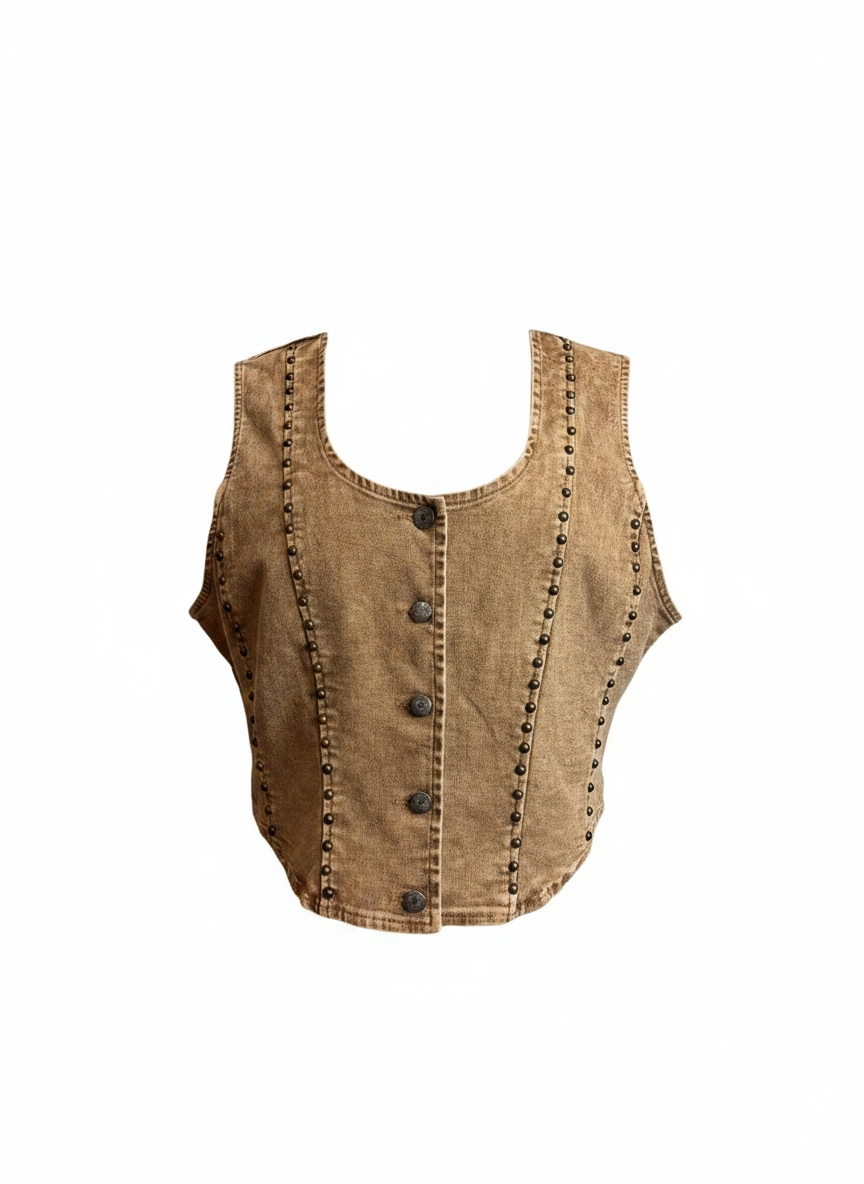 The Dakota Studded Vest