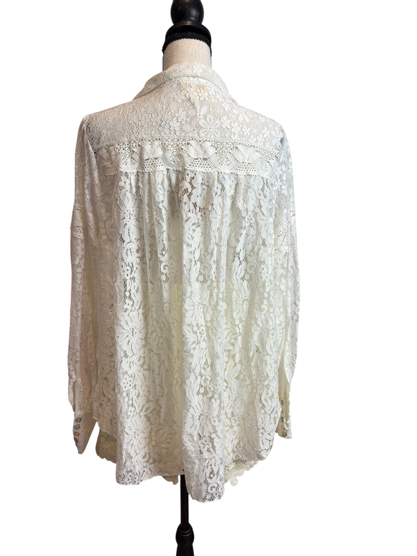 Heirloom Lace Button Down