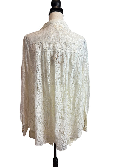 Heirloom Lace Button Down