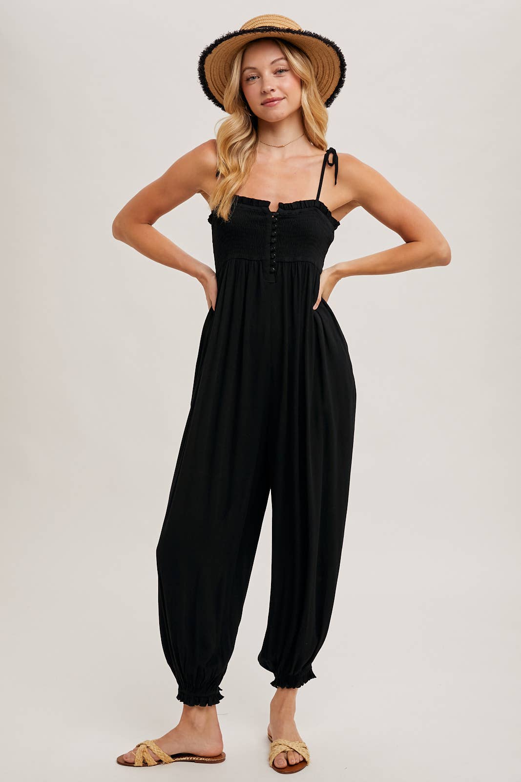 Sienna Smocked Jumpsuit