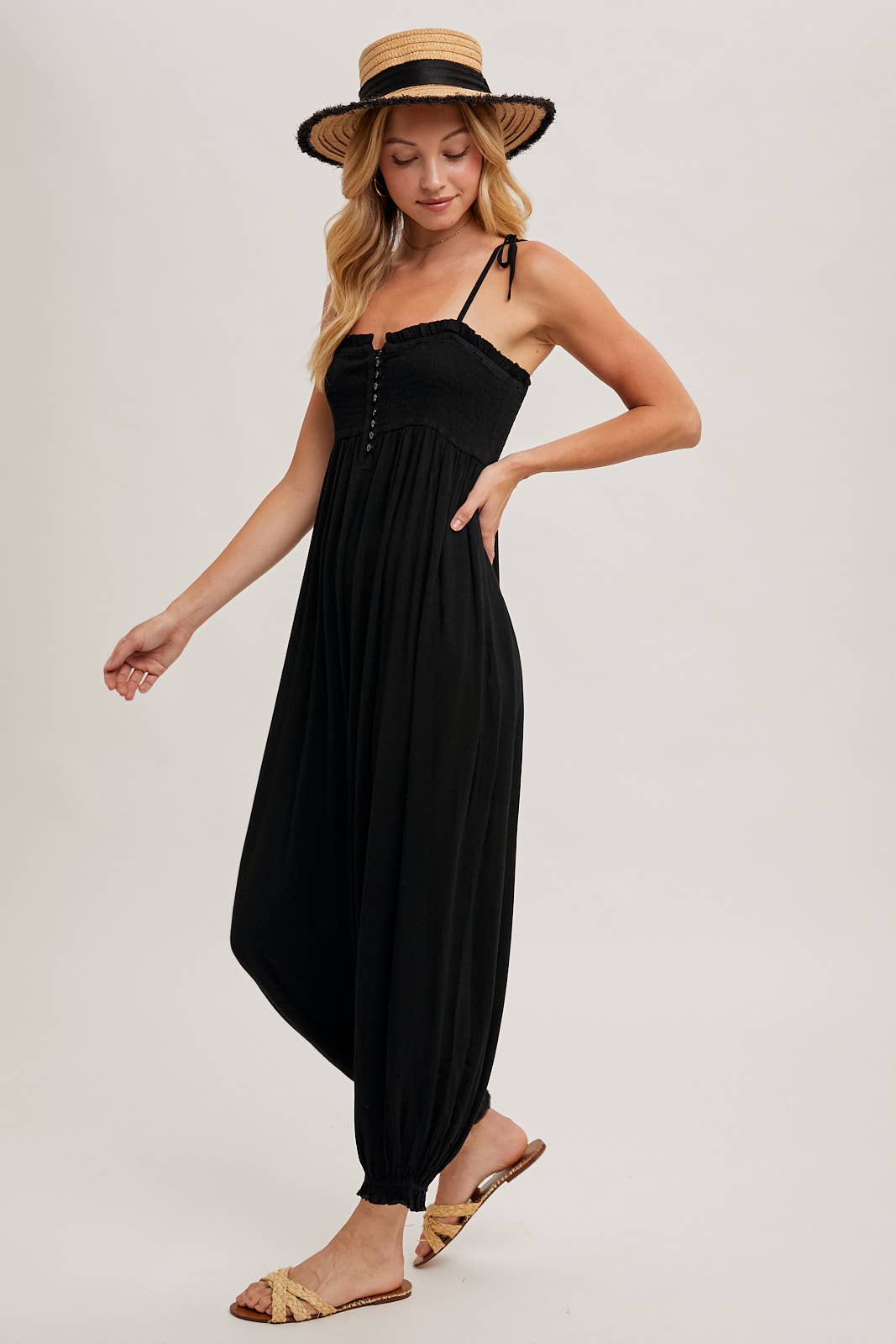 Sienna Smocked Jumpsuit