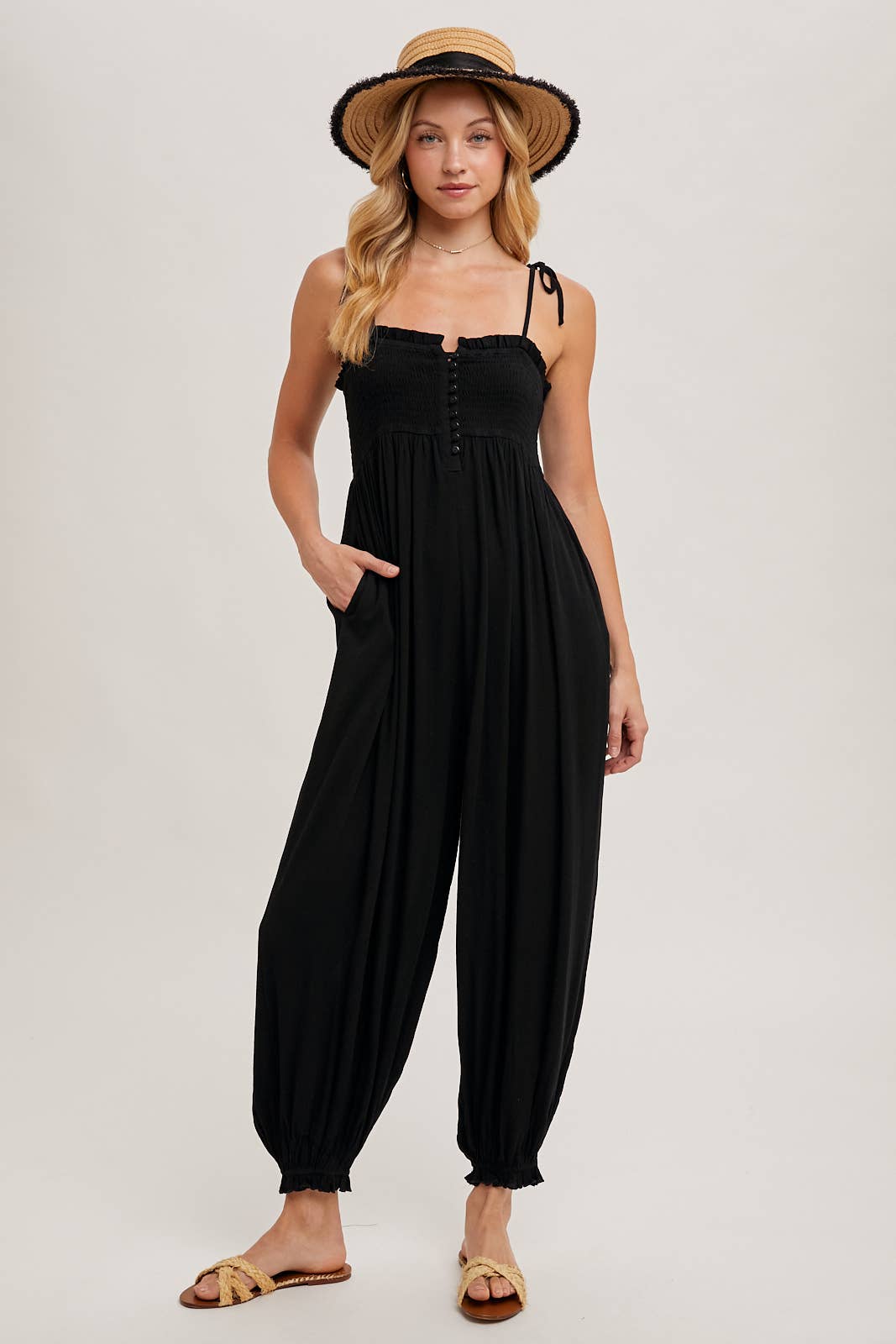Sienna Smocked Jumpsuit