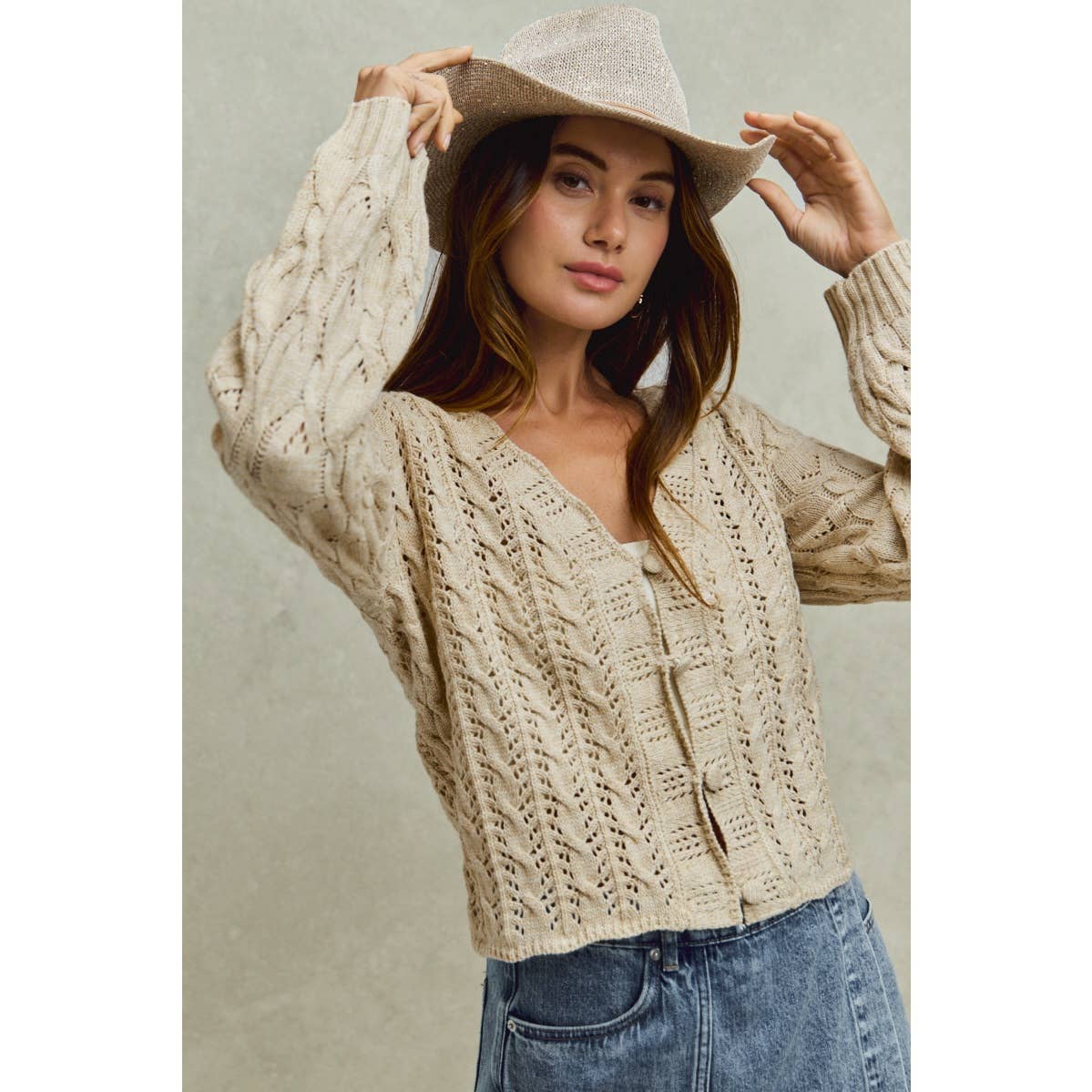 Aspen Cable Knit Cardigan