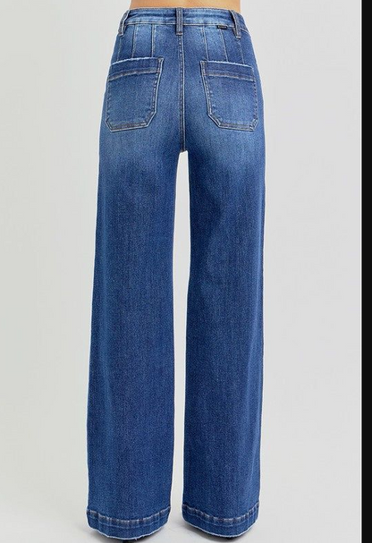 SKY HIGH WIDE LEG JEANS